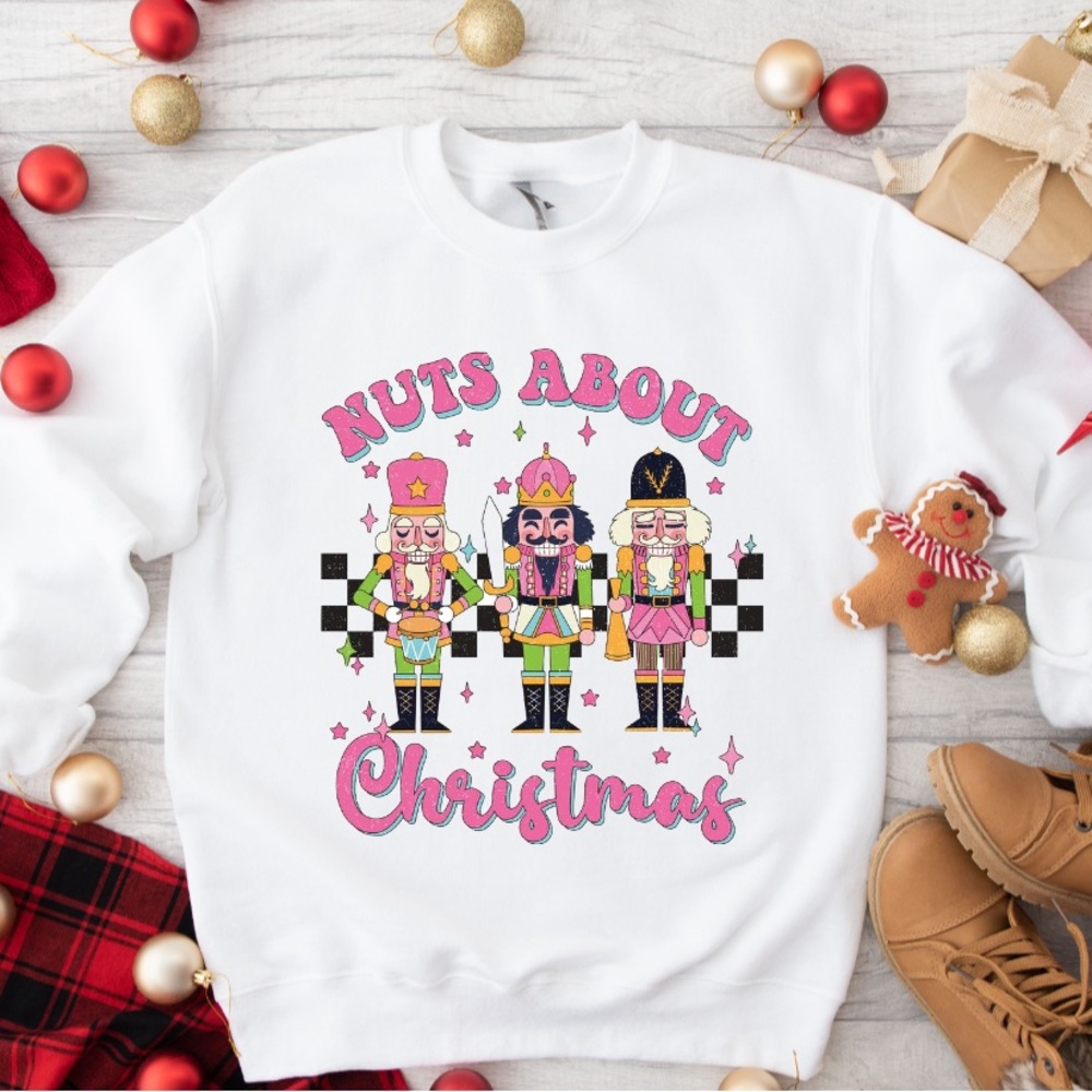Adorable Nuts About You Crewneck Comfortable Womenswear Sweatshirt